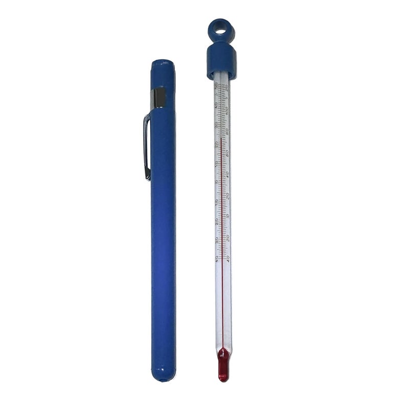 LABO Technology LABO Pocket Laboratory Chemical Thermometer -40/+50°C or -40/+120°F, Duo Reading Liquid in Glass - Image 1